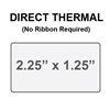 Zebra 10015341 Yellow Direct Thermal Label Paper