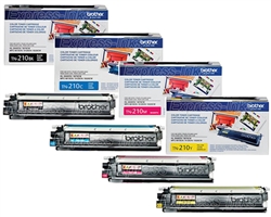 Brother MFC-9325CW 4-Pack Genuine Toner Combo TN210