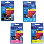 Brother LC79 4-Pack Genuine Ink Cartridge Combo