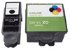 Dell Series 20 2-Pack Black/ Tri-Color Ink Cartridge Combo