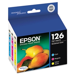 Epson T126520 3-Pack Genuine Ink Cartridge Combo