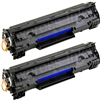 HP CB436AD 2-Pack CB436A Toner Cartridge Combo