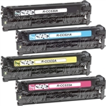 HP Color Laserjet CP2025 4-Pack Toner Cartridge Combo