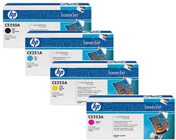 HP Color Laserjet CM3530 4-Pack Genuine Toner Cartridge Combo