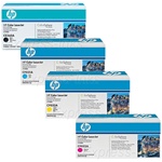 HP CM4540f Genuine 4-Pack Toner Cartridge Combo