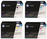 HP Q5950A, Q5951A, Q5952A, Q5953A Genuine Toner Cartridge Combo