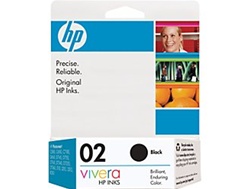 HP #02 Genuine Black Inkjet Ink Cartridge C8721WN