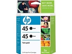 HP #45 Twin Genuine Black Inkjet Cartridges C6650FN