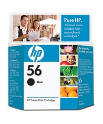 HP #56 Genuine Black Ink C6656AN