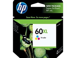 HP 60XL High Yield Tri-Color Inkjet Cartridge CC644WN