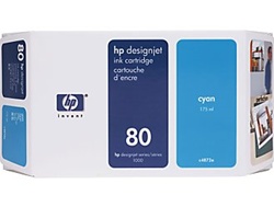 HP 80 Cyan Inkjet Cartridge C4846A