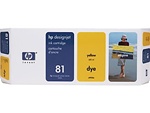 HP #81 Yellow Dye Inkjet Cartridge C4933A