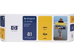 HP #81 Yellow Dye Inkjet Cartridge C4933A