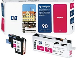 HP 90 Magenta Genuine Printhead & Cleaner C5056A