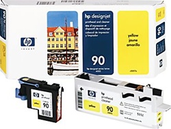 HP #90 Yellow Genuine Printhead & Cleaner C5057A