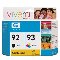 HP #92/ #93 2-Pack Black/Tri-Color Ink Cartridges C9513BN