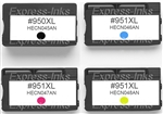 HP #950XL/ #951XL 4-Pack Compatible Ink Combo