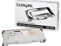 Lexmark C510 Genuine Black Toner Cartridge 20K1403