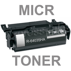 Lexmark 64035HA High Yield MICR Toner Cartridge