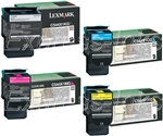 Lexmark C544X1CMYK Genuine Toner Cartridge Combo