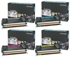 Lexmark C734 Genuine 4-Pack Toner Cartridge Combo