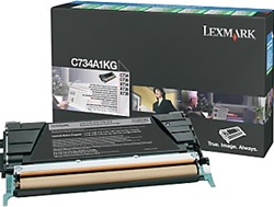 Lexmark C734A1KG Genuine Black Toner Cartridge