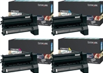 Lexmark C782 High Yield Genuine Toner Cartridge Combo