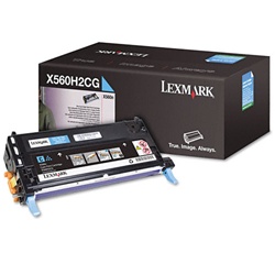 Lexmark X560 Genuine Cyan Toner Cartridge X560H2CG