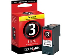 Lexmark #3 Black Inkjet Ink Cartridge 18C1530