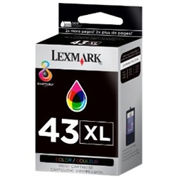 Lexmark #43XL Genuine Color Ink Cartridge 18Y0143