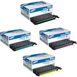 Samsung CLP-670ND Genuine High Yield Toner Combo