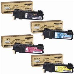 Xerox Phaser 6125 4-Pack Genuine Toner Cartridge Combo