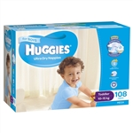 Huggies Toddler Boy Nappies (10-15 kg) Bulk - 108 nappies