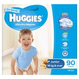 Huggies Junior Boy Nappies (16  kg & over ) Bulk - 90 nappies