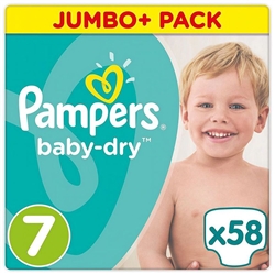 Baby Dry Size 7 15kg+ Economy Pack (30 Nappies)