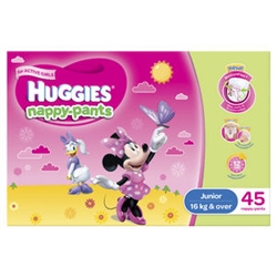 Huggies Junior Girl Nappy-Pants (14 to 18 kg) 45