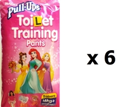 Huggies Pull Ups Toilet Training Pants Trainers for GIRLS -16kg+ -   MULTIBUY 12x6 (1 BOX)