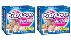 Babylove Cosifit Nappies Infant 90x2