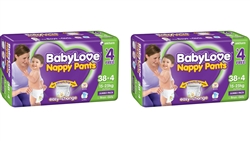 Babylove Junior Nappy Pants (15-25kg)   Bulk Multibuy 42x2 nappies