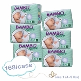 Bambo Nature Nappies Newborn 2-4kg MULTIBUY 168 ( 28x6)