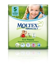 Moltex Nature n.1 eco nappies  5 Junior 11-25kg - 26 nappies