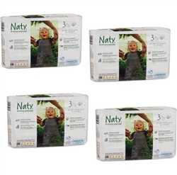 Naty by Nature Babycare Nappies Size 3 (4-9kg) MULTIBUY 31x4