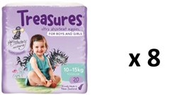 Bulk Treasures Nappies Toddler Unisex 160 nappies