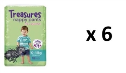 Bulk Treasures Nappy Pants Toddler Unisex 108 nappies