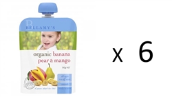Bellamy's Organic Banana Pear & Mango 4m+