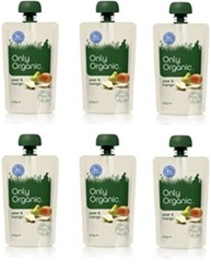 Only Organic Pear & Mango Baby Fruitx6