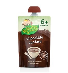 Rafferty's Garden Old Fashioned Chocolate Custard 6m+ 120gx6