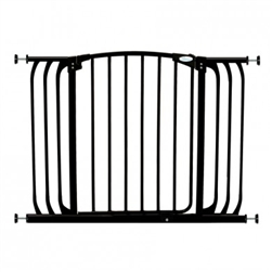 Dreambaby Safety Gate Swing Closed Chelsea Xtra Hallway Black F170B