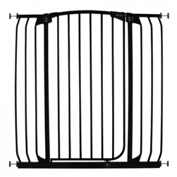 Dreambaby Safety Gate Swing Closed Hallway F191B Chelsea Tall XTra Hallway Black