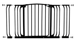 Dreambaby Safety Gate Chelsea Xtra Hallway Black F170B+ 1x9cm+1x18cm extensions